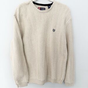 Vintage Chaps Ralph Lauren 100% cotton heavy thick knit textured sweater